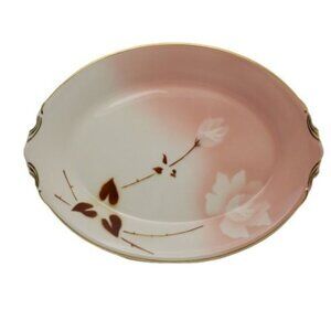 Syracuse China Madame Butterfly Serving Platter 14" Roses Peach Shadow